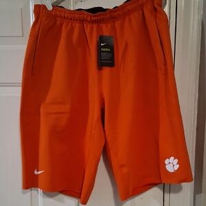 Nike Men's Vibrant Orange Athletic Shorts